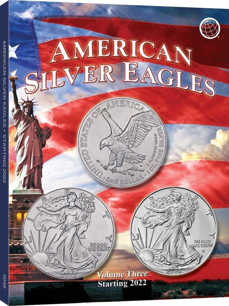 American Silver Eagles Coin Folder Vol 3 Starting 2022 + Blank New Whitman Album