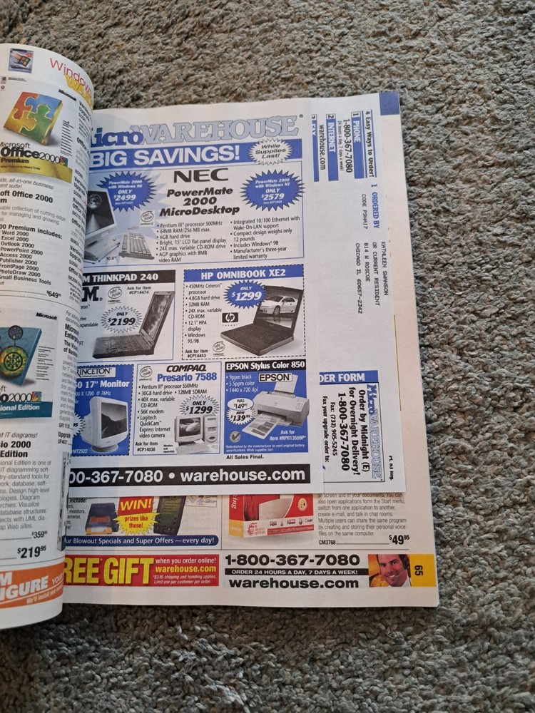 Vintage Microwarehouse PC Computer Catalog Hardware Software Volume 83