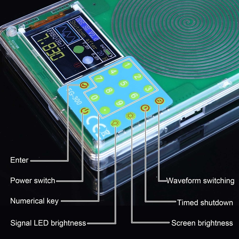 Schumann Resonance Frequency Generator with Numeric Keypad and Auto-Off Timer