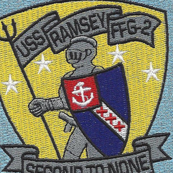 USS Ramsey FFG-2 Guided Missile Frigate Ship Patch