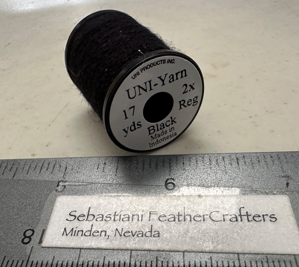 Uni Yarn 17 Yard Spool Black