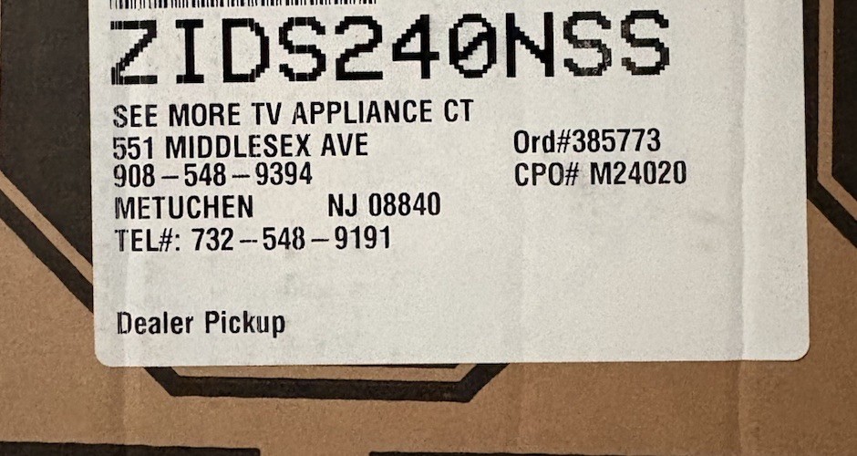 GE Monogram ZIDS240NSS 24" Built In Double Drawer Refrigerator - Stainless