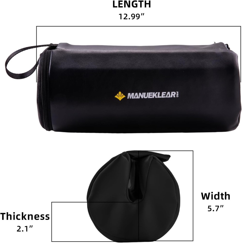 Hip Thrust Pad for Barbell 3.5" Thick Leather Olympic Black