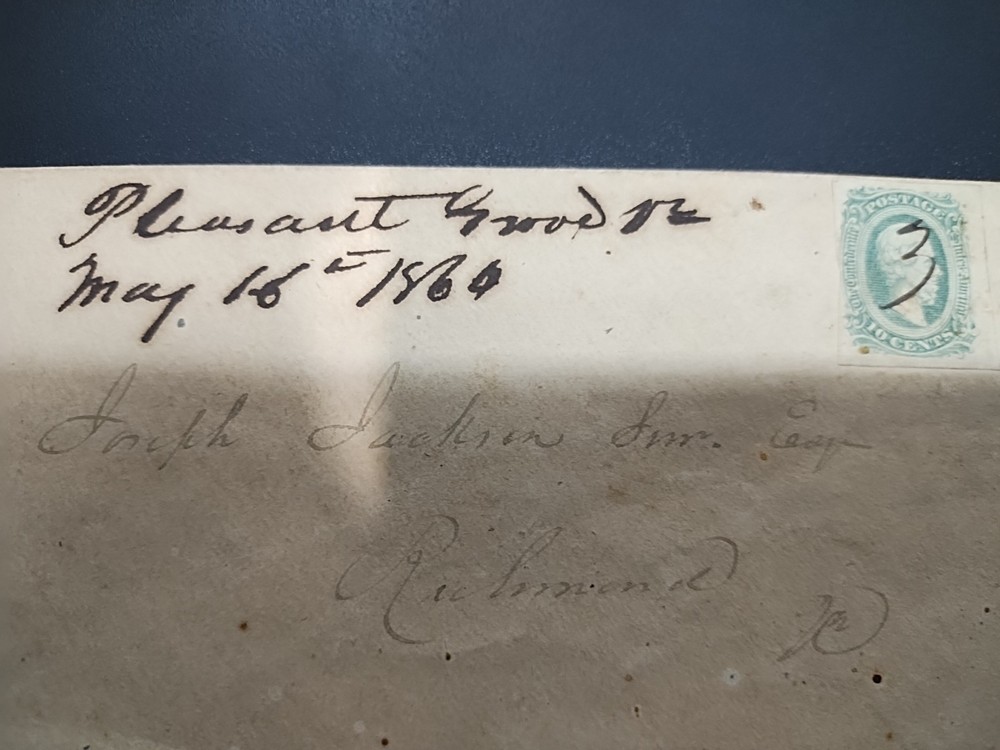 1863-64 10c Confederate States - Jefferson Davis Stamp