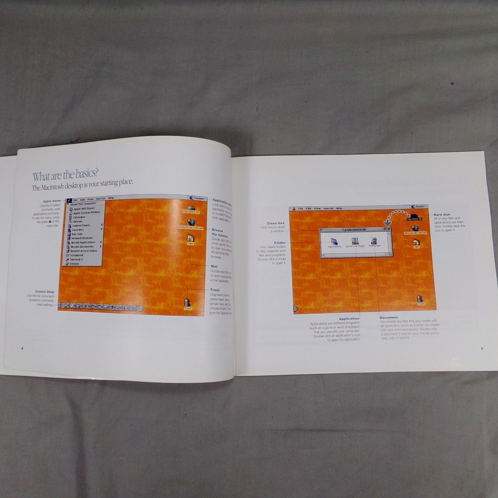 iMAC User's Guide 1999 Apple Computer Orange Cover