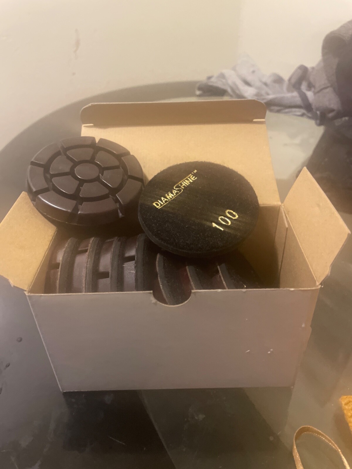 Diamashine 3in wet copper resin 100 grit four boxes nine in each