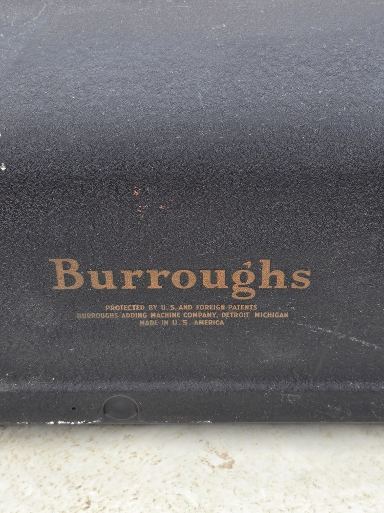 Antique 1920's Burroughs, 9 Column, 7 Row Calculator, Adding Machine - A589932