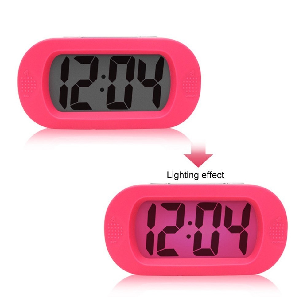 Travel Friendly Digital Clock with Snooze Function and Shockproof Cover