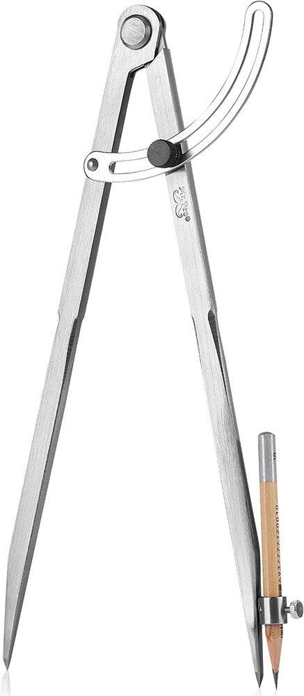 - Professional Compass for Woodworking, Large Compass for Geometry, Compass Draw