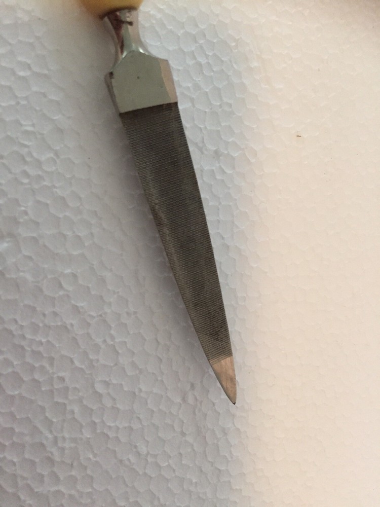 Vintage Bakelite Handle Nail File Vanity Accessory