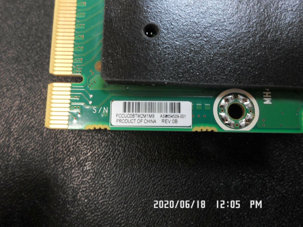 HP SL250s Gen8 GPU Rear Riser Board 654509-001