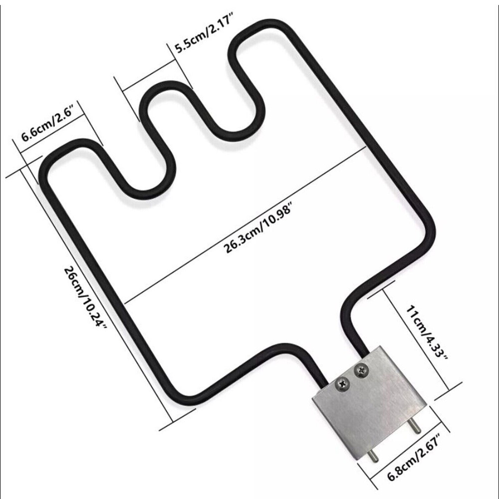 1500W Electric Smoker With Controller & Grill Heating Element Replacement Part