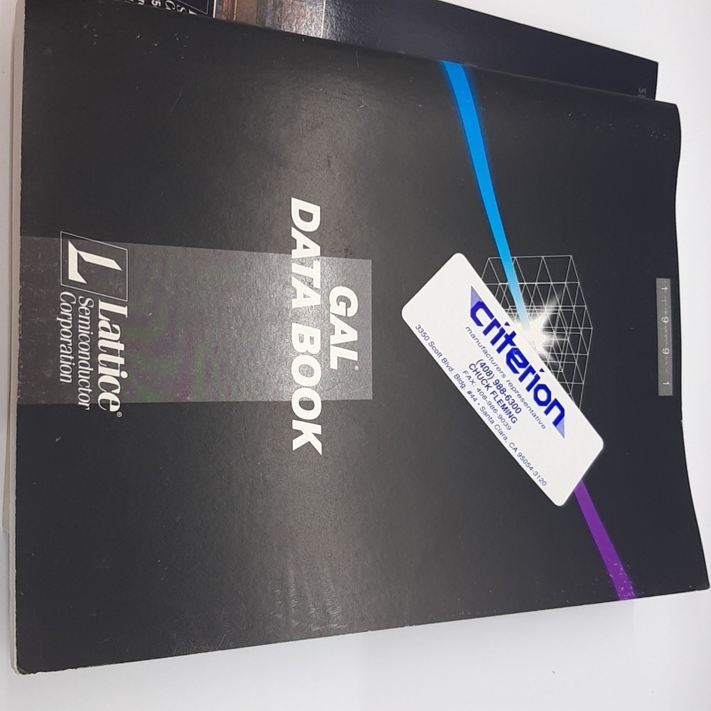 Lattice Semiconductor General Array Logic GAL Data Book 1991 & GAL Handbook 1986