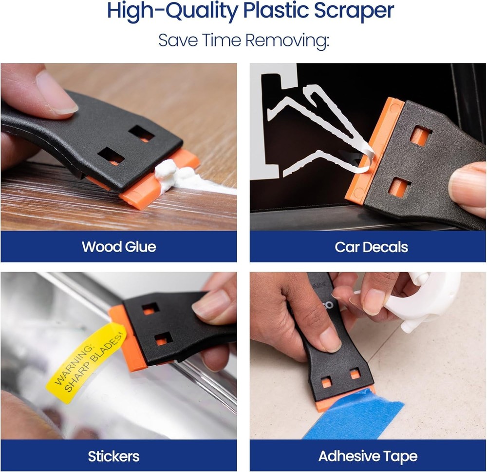 Low Odor 3.3 Oz Glue Off Adhesive Remover & Scraper – Tough Mess Solution