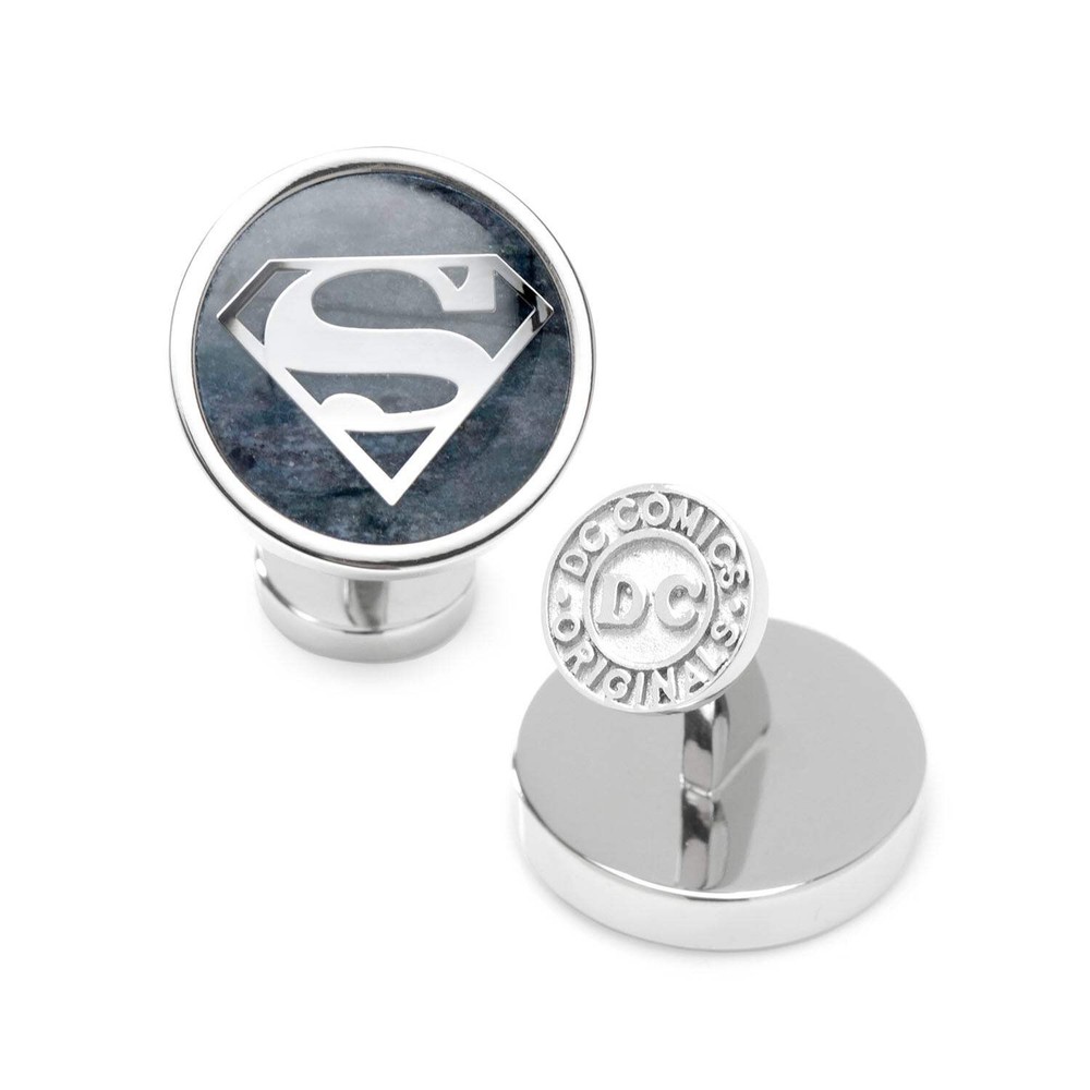 DC Superman Navy Gemstone Cufflinks