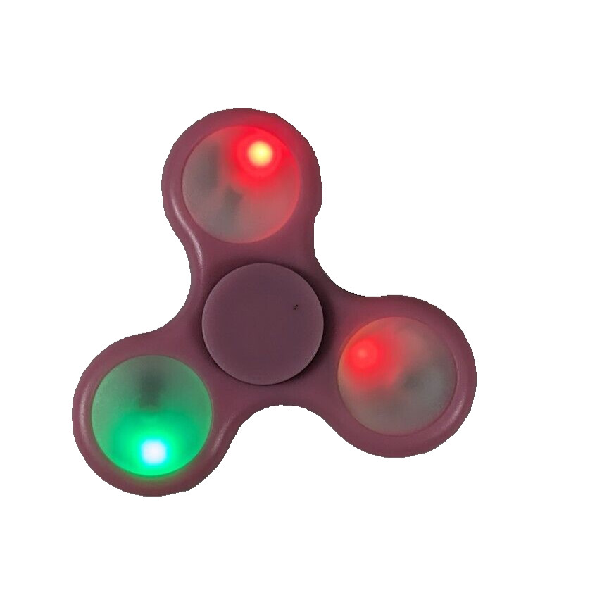 LED Fidget spinner 3 pattern muti color lights Pink