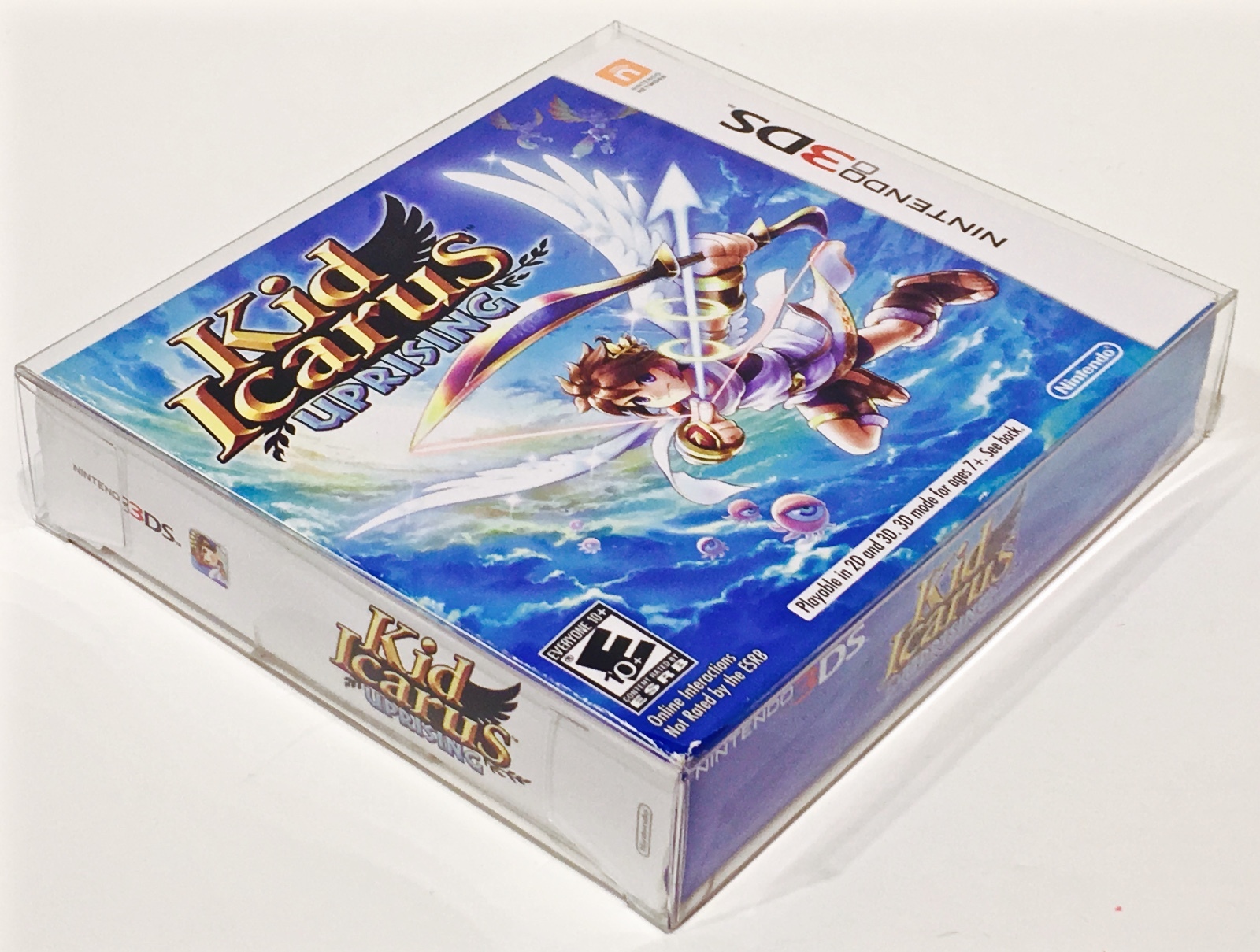 1 Box Protector for KID ICARUS UPRISING Nintendo 3DS NTSC Clear Plastic Case