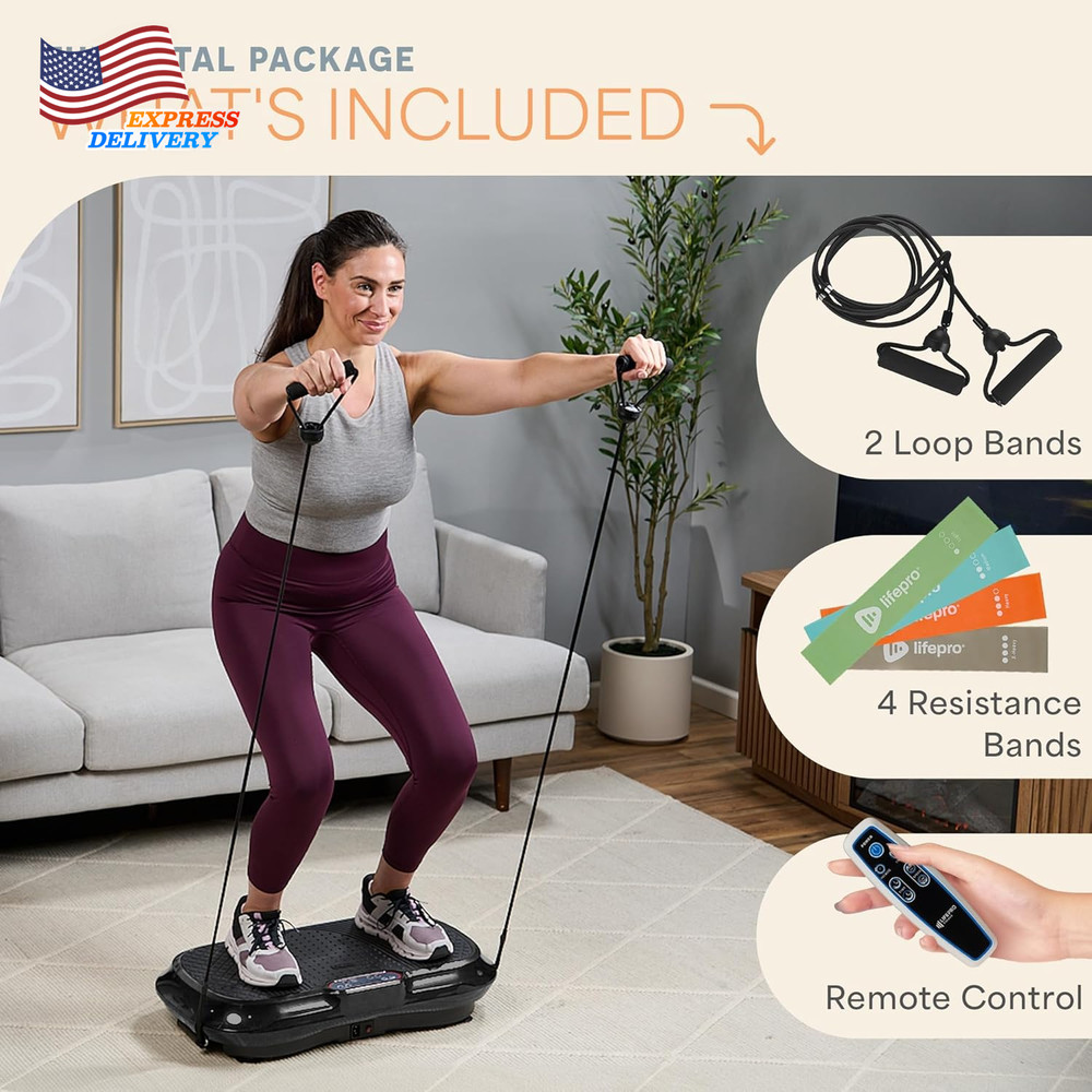 Waver Vibration Plate Exercise Machine for Lymphatic Drainage Muscle Activation