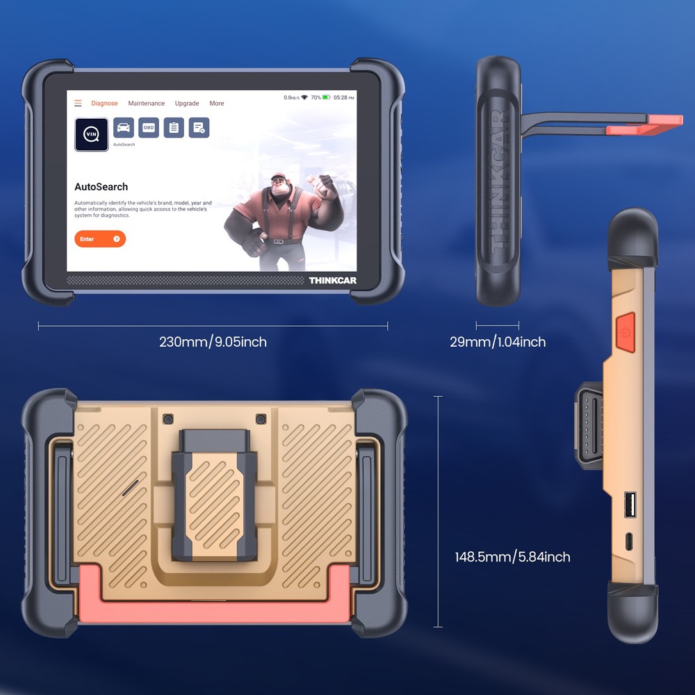 ThinkScan 689BT+TPMS Tool Kit Bidirectional Diagnostic OBD2 Scanner E.CU Coding