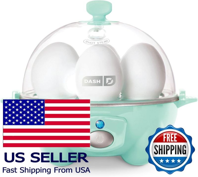 Electric Egg Cooker for 6 Eggs - Hard Boiled, Poached, Scrambled, Omelets