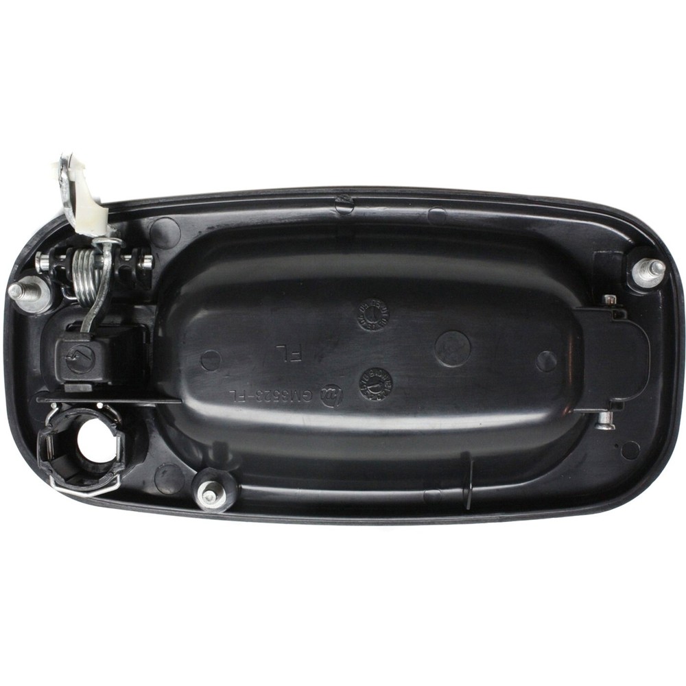 Door Handle Set For 1999-2006 Chevy Silverado 1500 Smooth Black Front Outer 2Pc