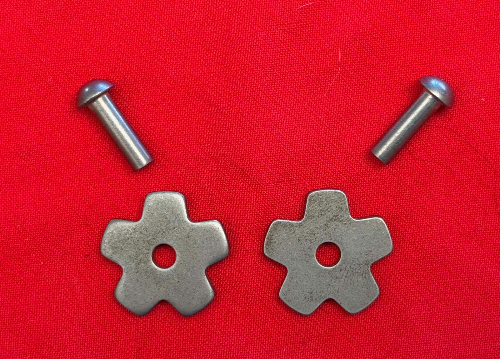 NEW 1" 5-Point STAR COWBOY VAQUERO SPUR ROWELS & Pins