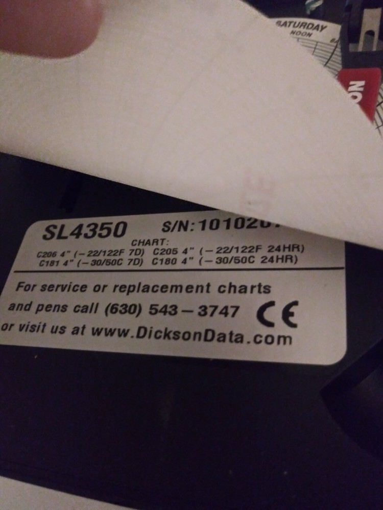 2 DICKSON SL4350 CHART RECORDERS