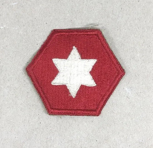 WW2 US 6th Army Embroidered Shoulder Patch Red Army World War 2 Patch