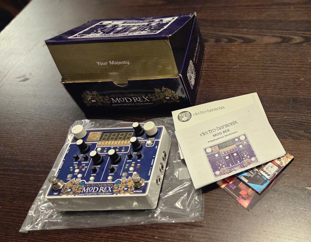 Electro-Harmonix MOD REX Polyrhythmic Modulator Effects Pedal LN