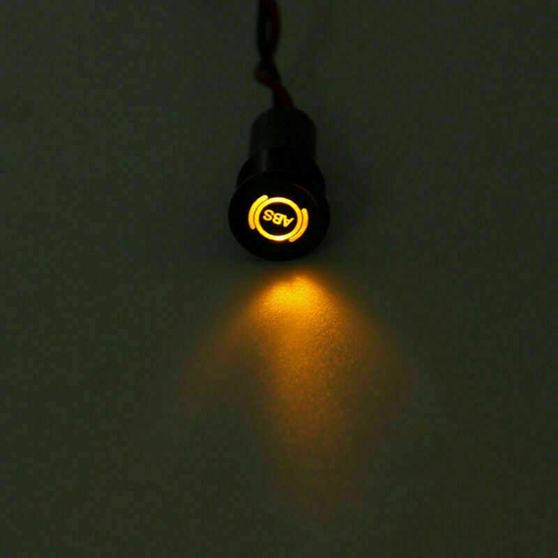 10mm 12V for Car Universal Waterproof LED Panel Dashboard Warning Light