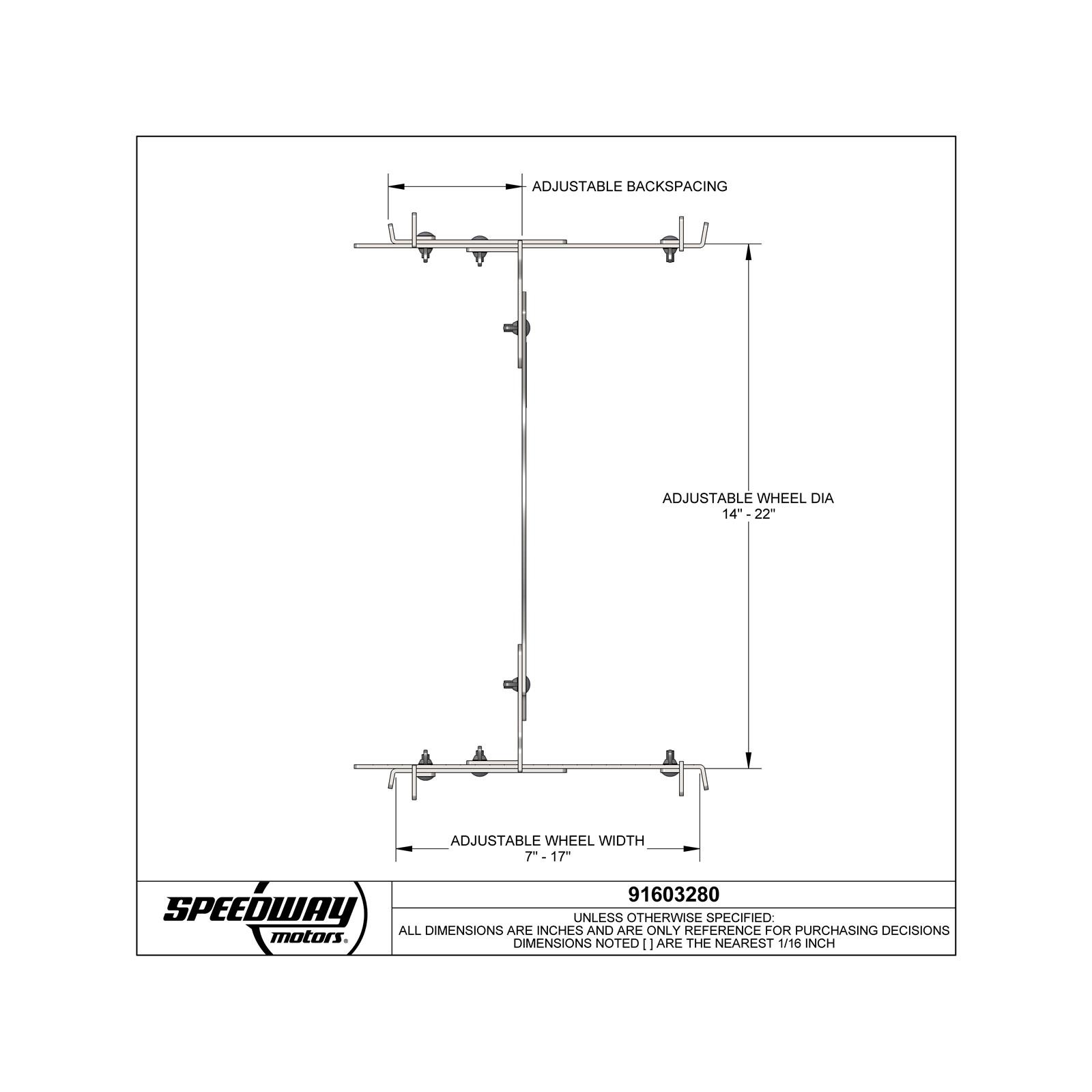 Wheel Fitment Tool for Tire Fit Testing Size Measuring Mockup