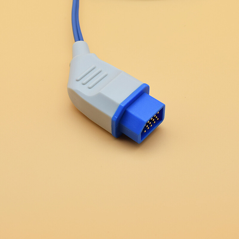 Veterinary Clip SpO2 Sensor Probe Cable 3m 14pin Compatible Nihon Kohden BSM2351