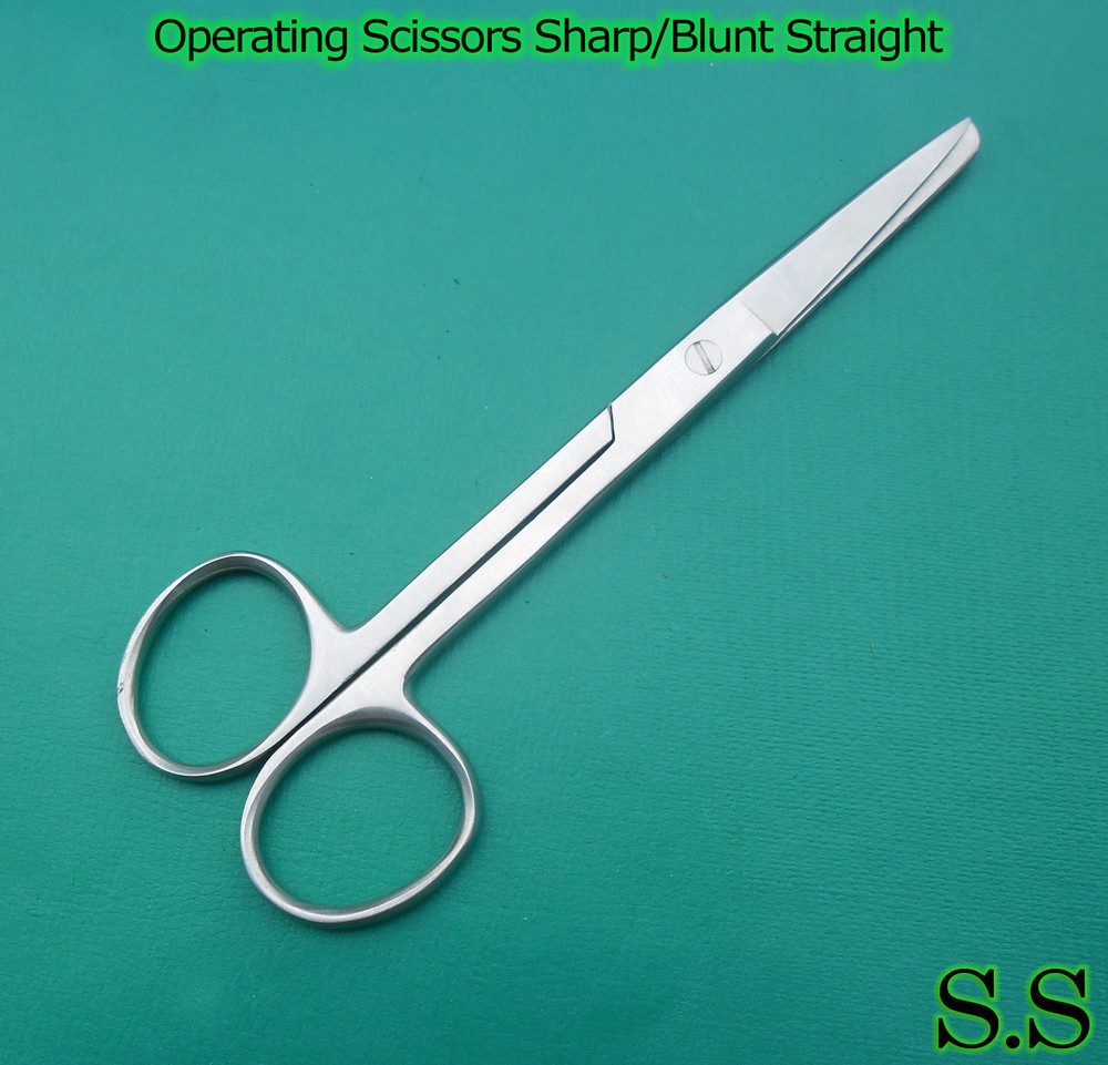 12 Operating Scissors Surgical Veterinary Instruments 4.5"