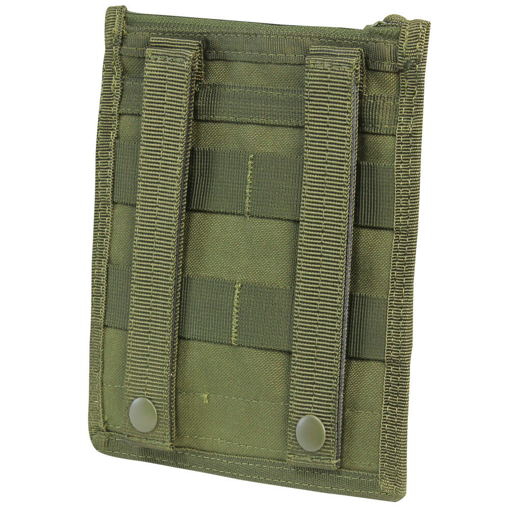 MOLLE Admin Pouch with Map Sleeve Flashlight Holder Chest Pouch - OD Green