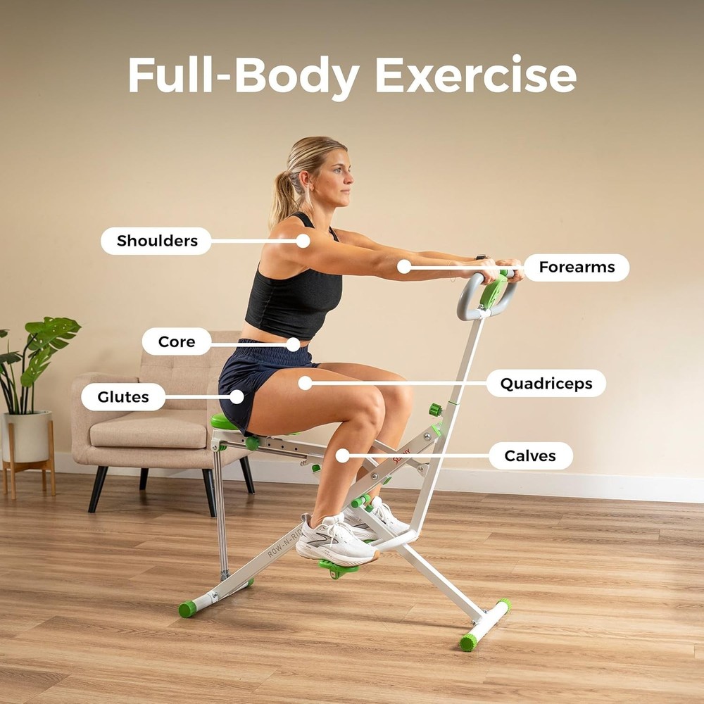 Foldable Squat Assist Rower w/ SunnyFit App