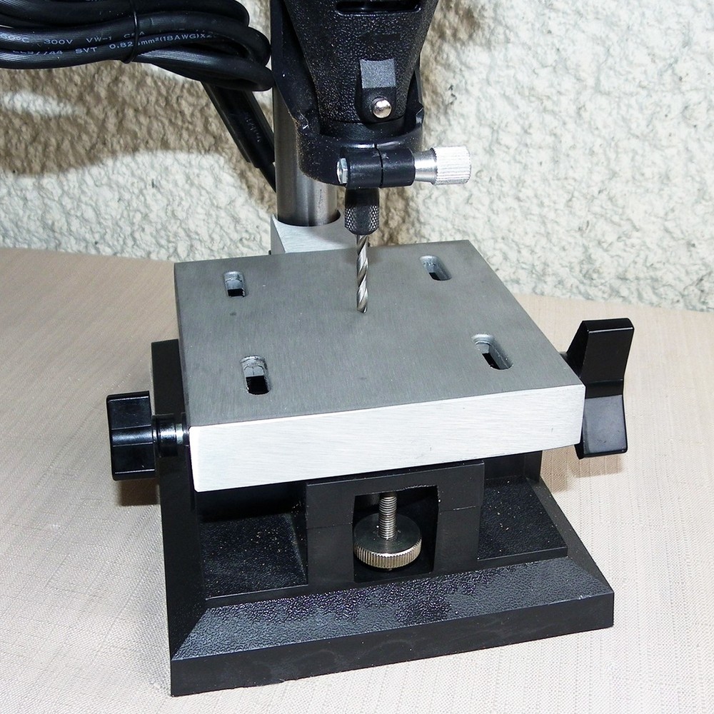 MINI ADJUSTABLE DRILL PRESS STAND DREMEL ROTARY TOOL WORK STATION