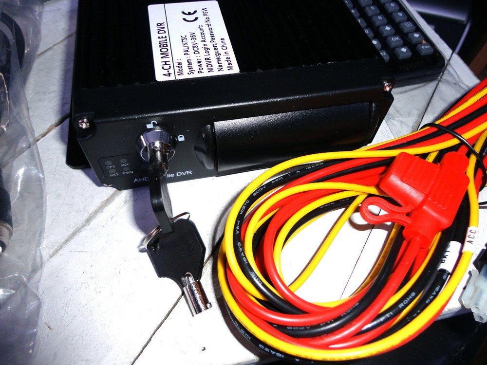 Falcon Electronics 4 CH Mobile mDVR + Cables + Remote + GPS Antenna / Never Used