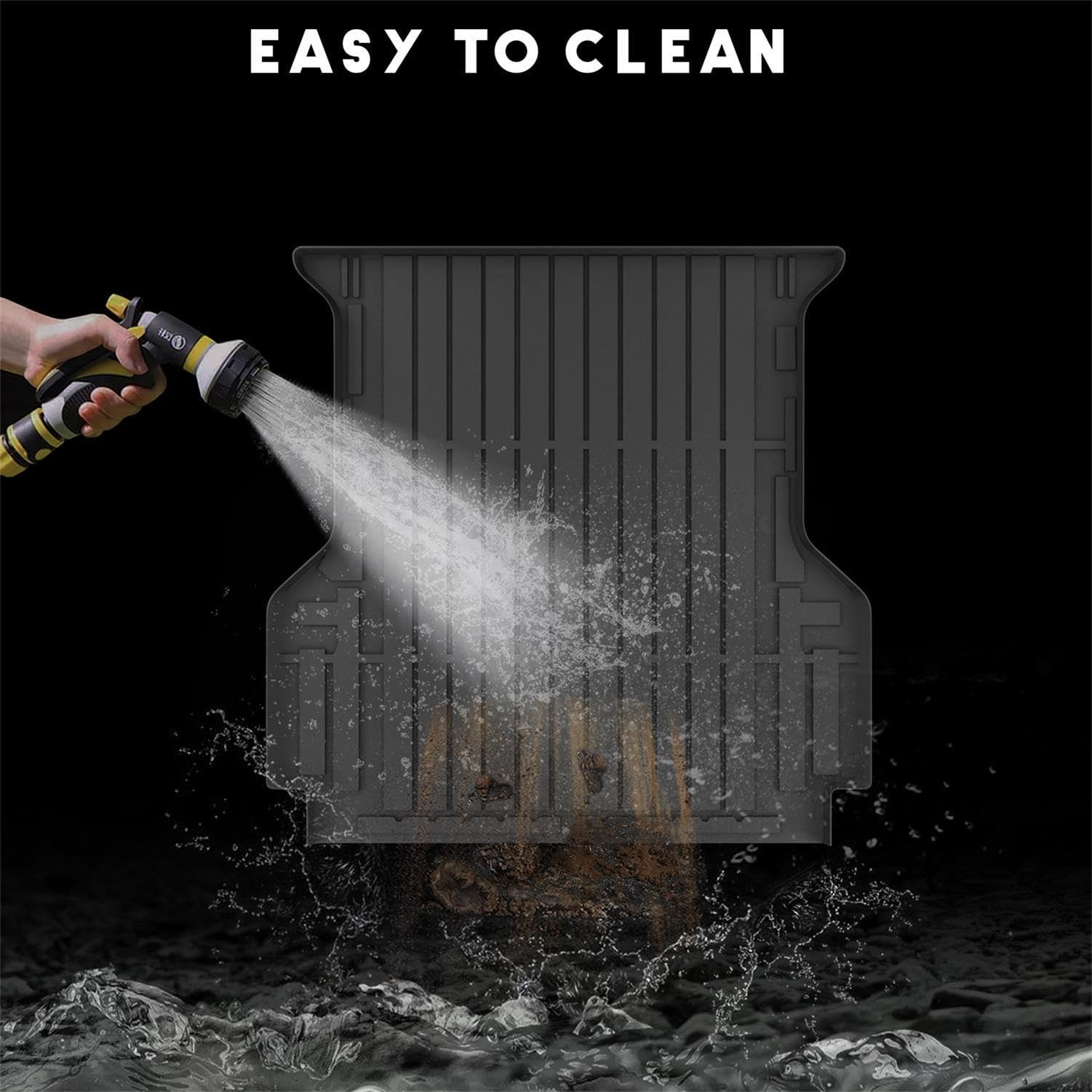 All Weather TPE Truck Bed Mat for Ranger 5FT Bed Liner 2024 2025 2026