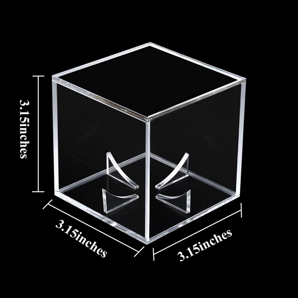 2 Pack Baseball Display Case UV Protected Acrylic TWO PACK, Clear-2