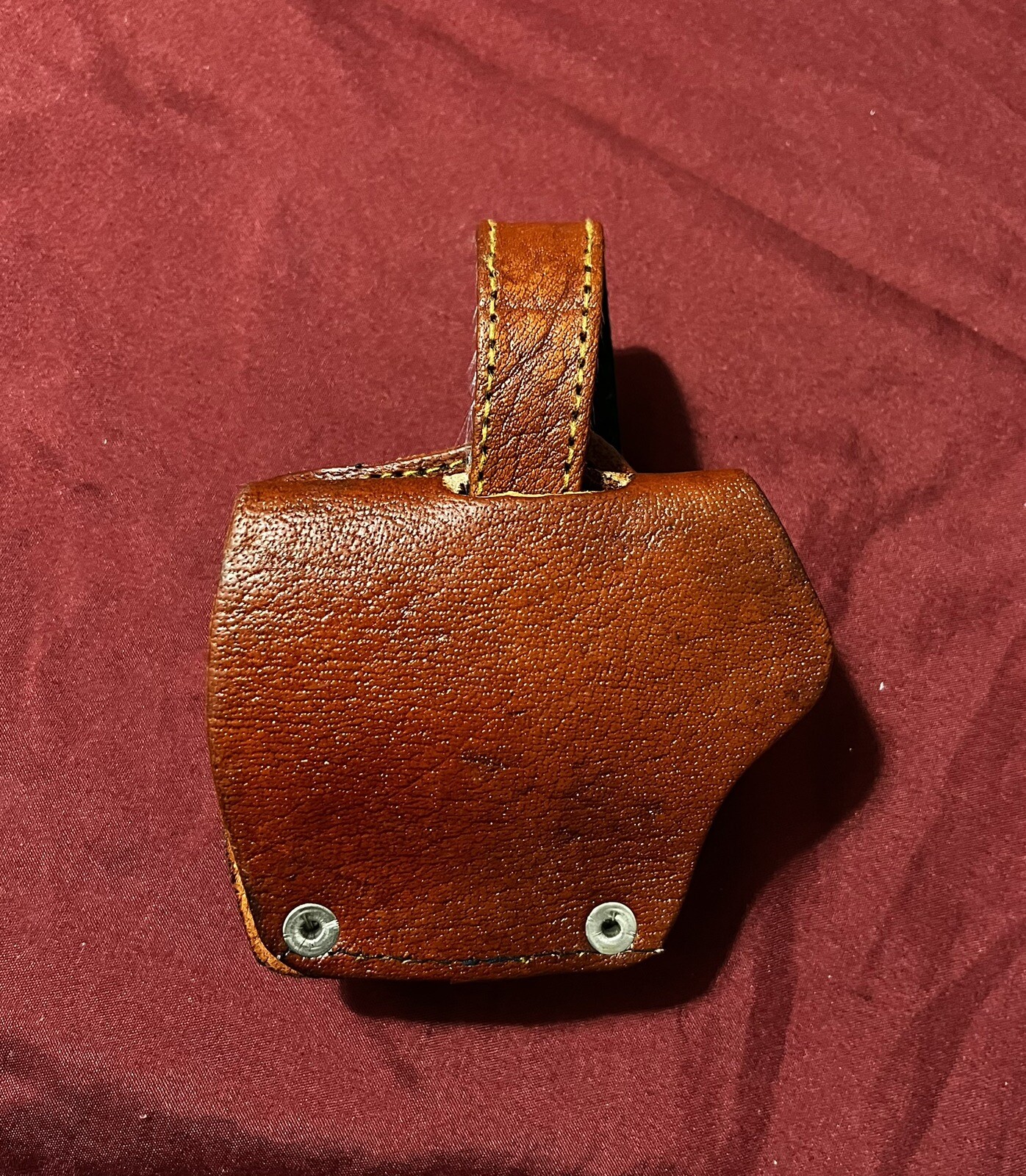 Iraqi Leather Brown holster With Iraqi Metal Eagle Emblem