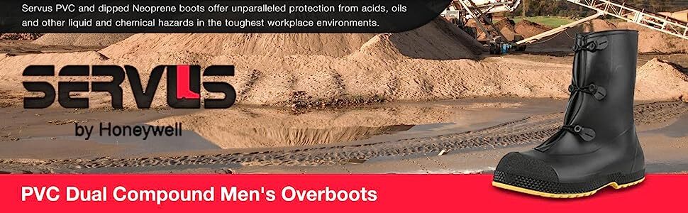 11001 Black PVC Rubber Waterproof Over Work Boots Shoes Rain Snow Galoshes SM-XL