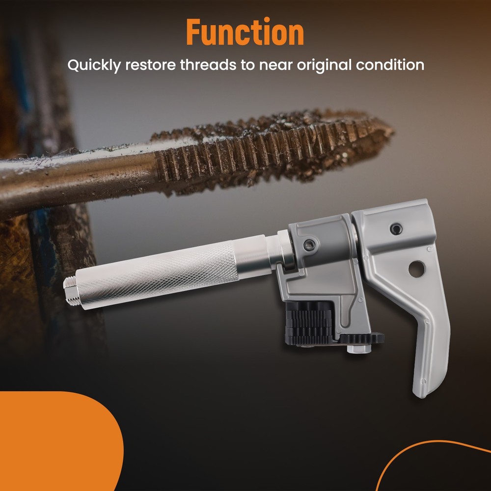 Universal Outside Thread Chaser 7402 External Thread Repair Tool Carbon Set