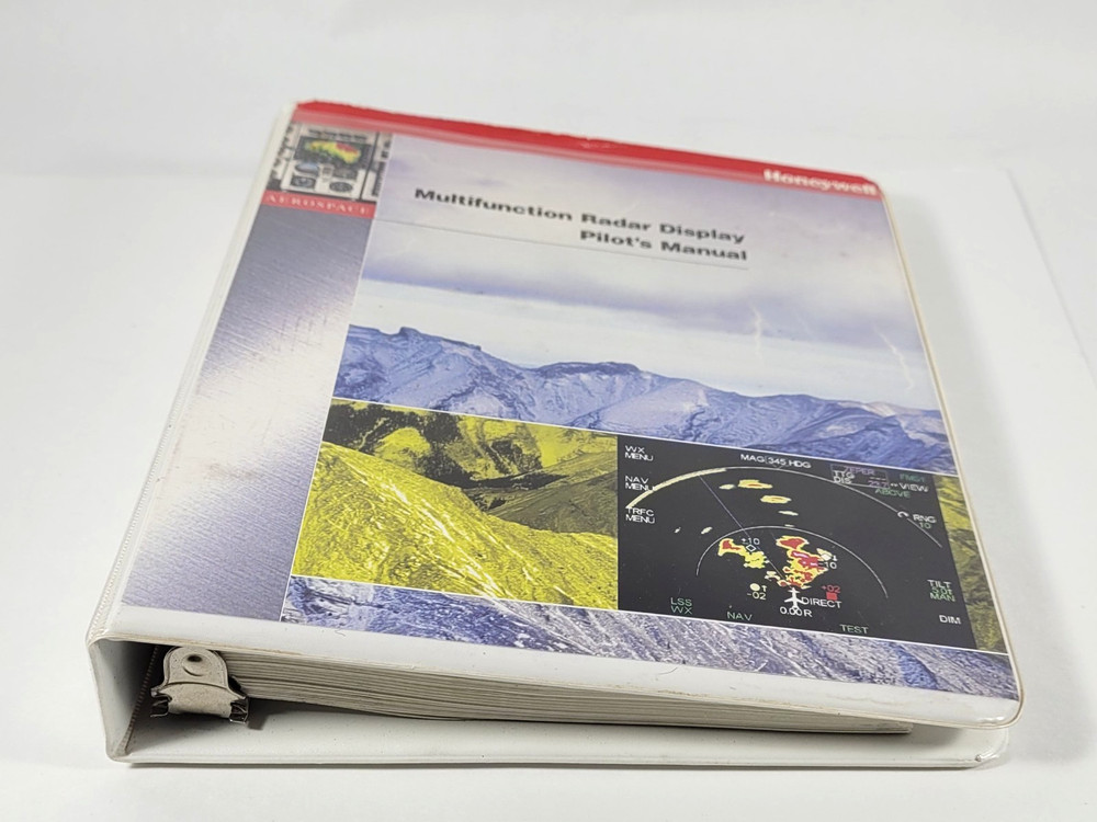 Honeywell Multifunction Radar Display Pilot's Manual 2005 3 Ring Binder