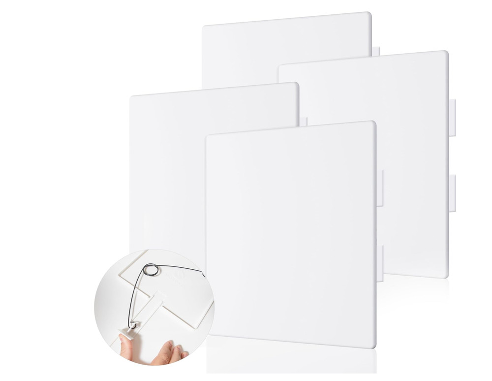 4 Pack Morvat 14x14 Adjustable Spring Access Panel for Drywall & Ceiling
