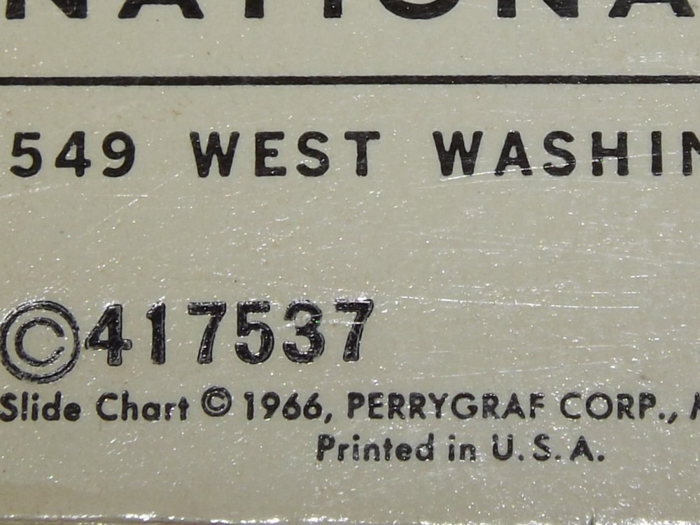 VINTAGE 1966 SIMPSON CASTING WEIGHT SLIDE CHART CALCULATOR