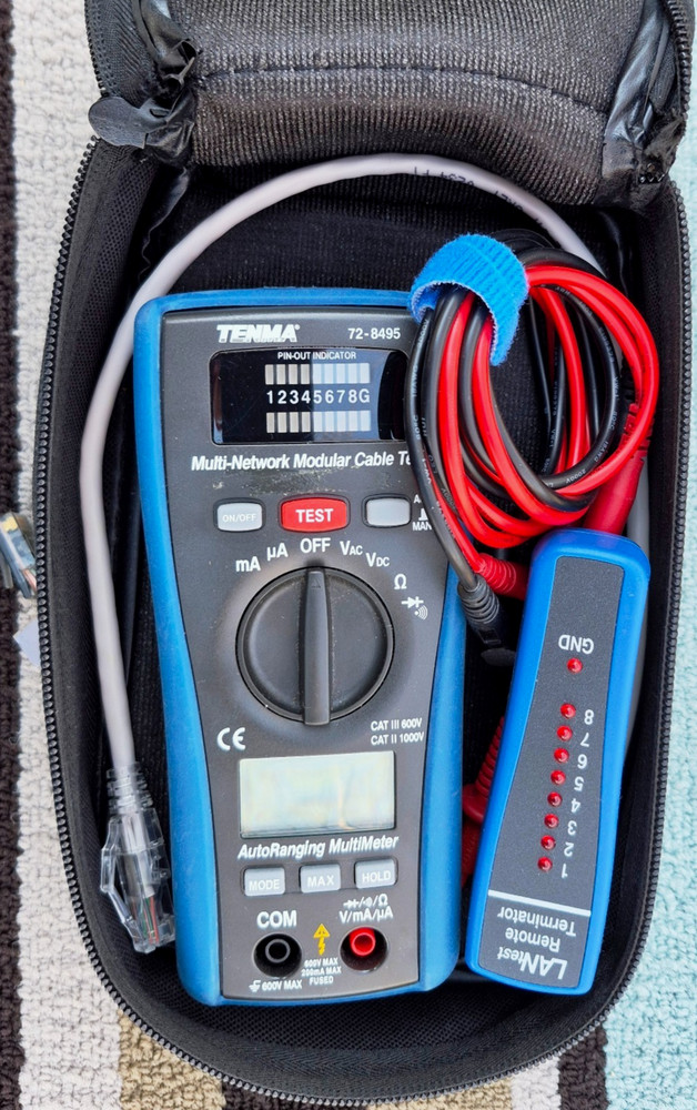 Rj45 Curcuit & Multimeter Tester