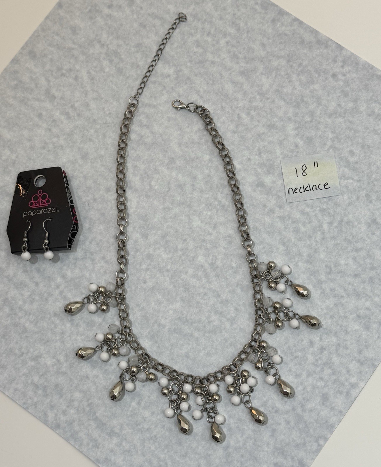 Paparazzi Jewelry Lot 16 pc - 8 Necklace Earring Sets & Bracelet - Mixed Metals