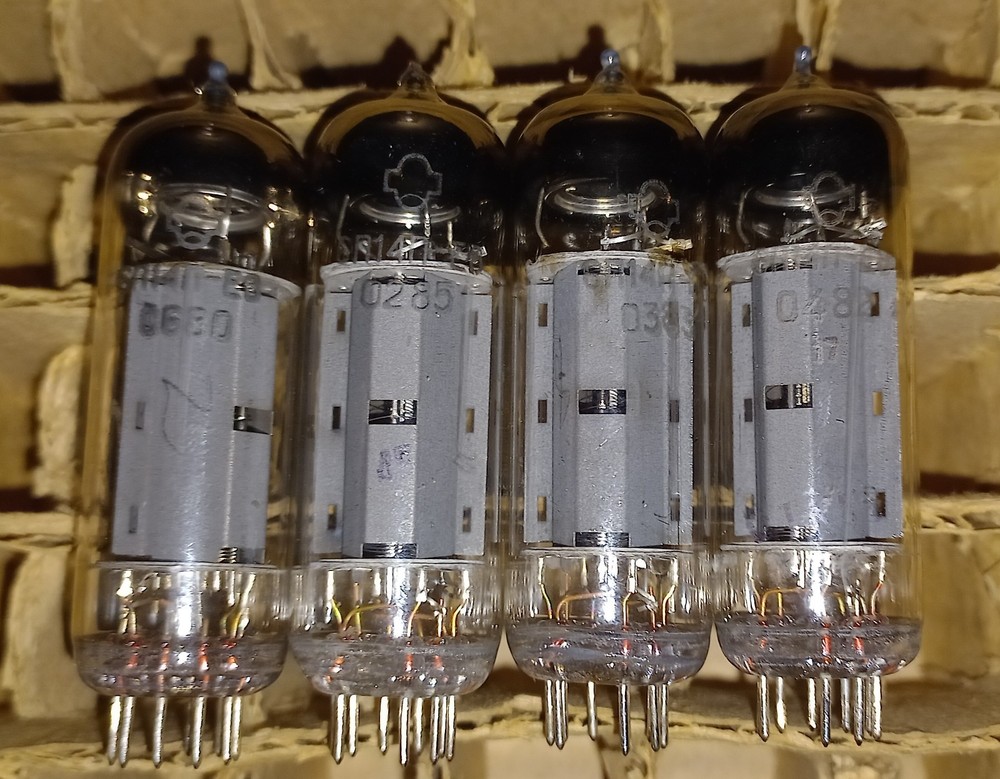 6P14P-EV EL84 6BQ5 REFLECTOR Tubes 4  pcs