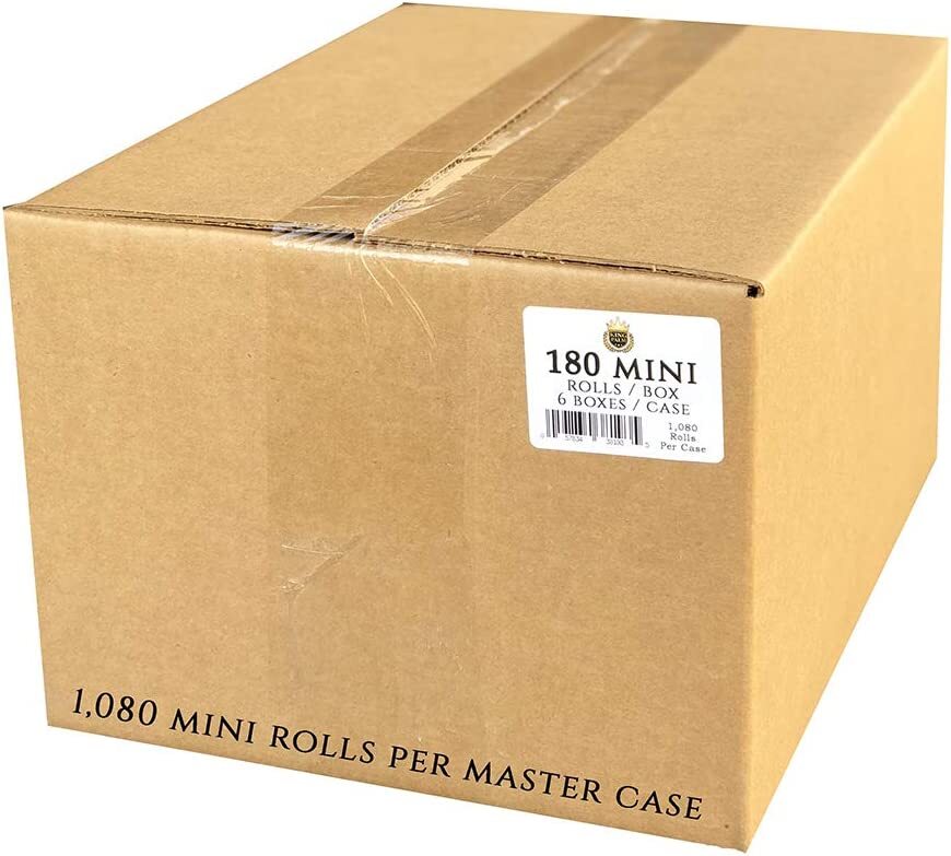 King Palm | Mini Size | Natural | Organic Prerolled Palm Leafs | 180 Rolls