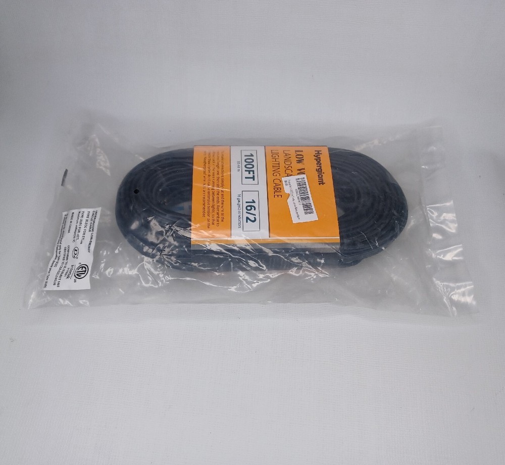 Hypergiant Low Voltage Landscape Lighting Cable 100' 16/2 New